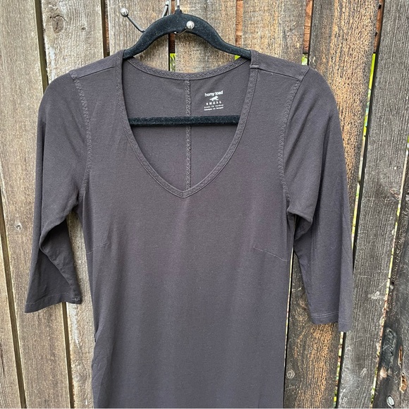 Horny Toad Taupe 3/4 Sleeve Muse Dress Sz S - Picture 6 of 15
